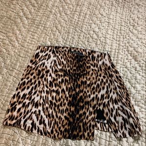 cheetah mini skirt
